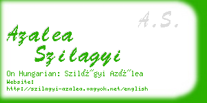 azalea szilagyi business card